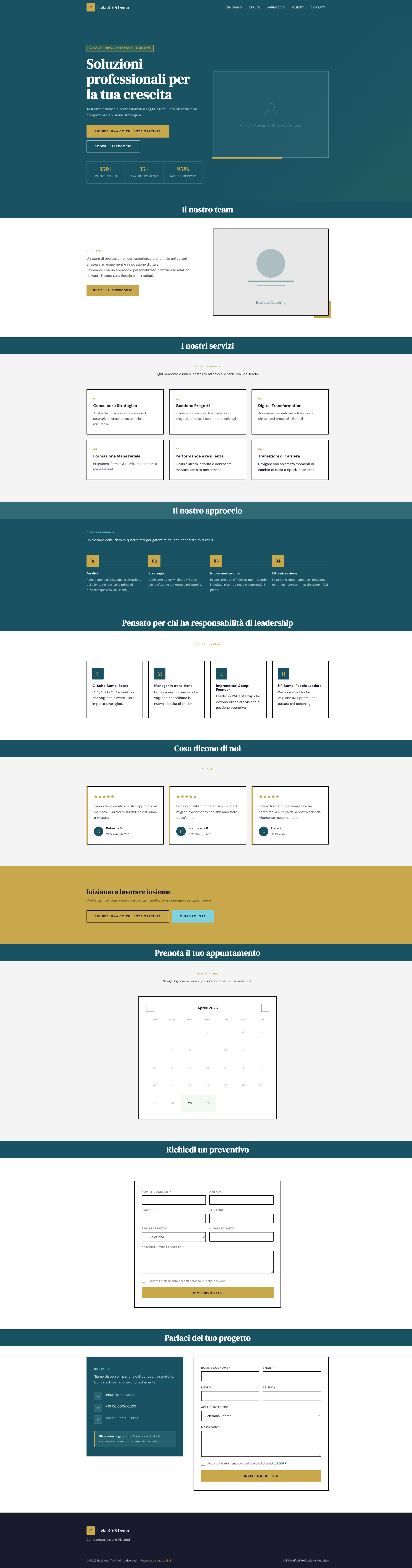 Template Business — crea sito web professionale